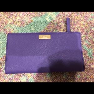 Kate Spade Wallet in bright purple